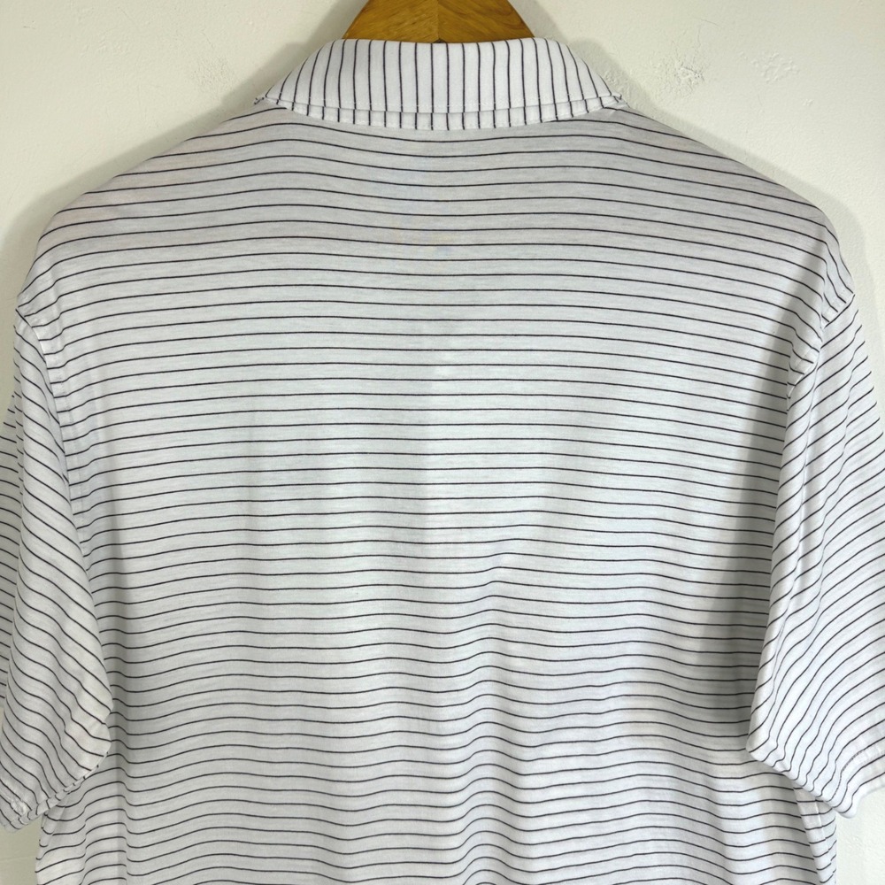Peter Millar Texas A&M Aggies Polo Shirt Mens M Striped Cotton Golf Preppy NCAA - Picture 7 of 13